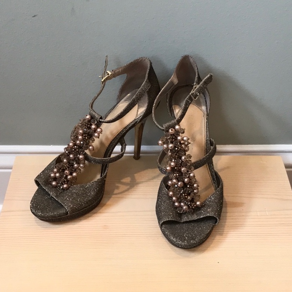 Gianni Bini Gold Metallic Heels